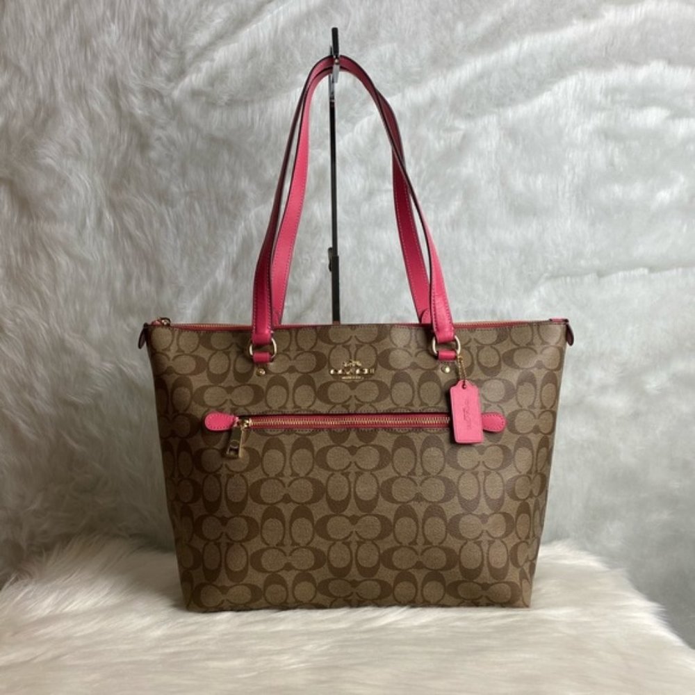 COACH GALLERY TOTE IN SIGNATURE CANVAS